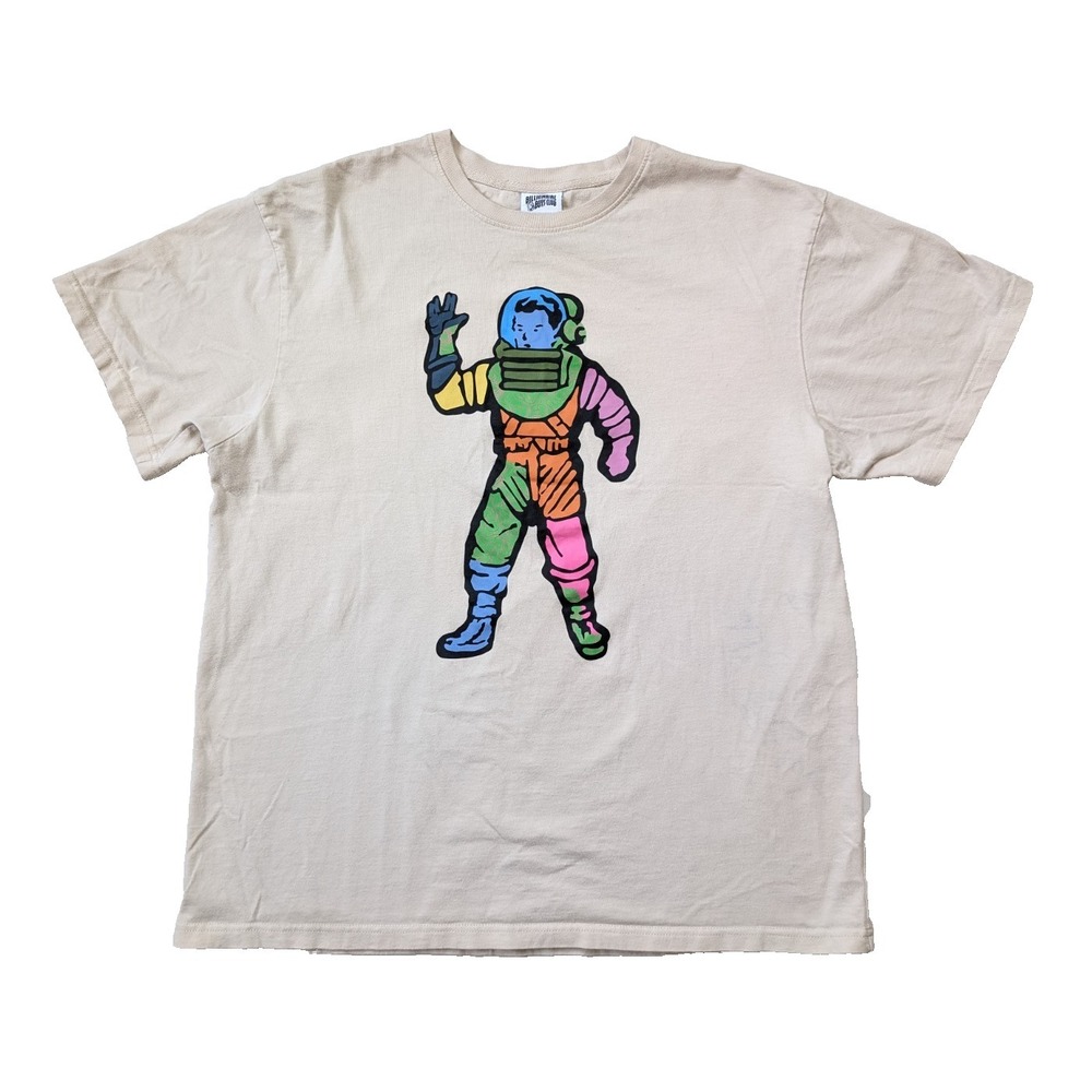 READ Billionair Boys Club Rainbow Astronaut Shirt Mens XL Cream Beige